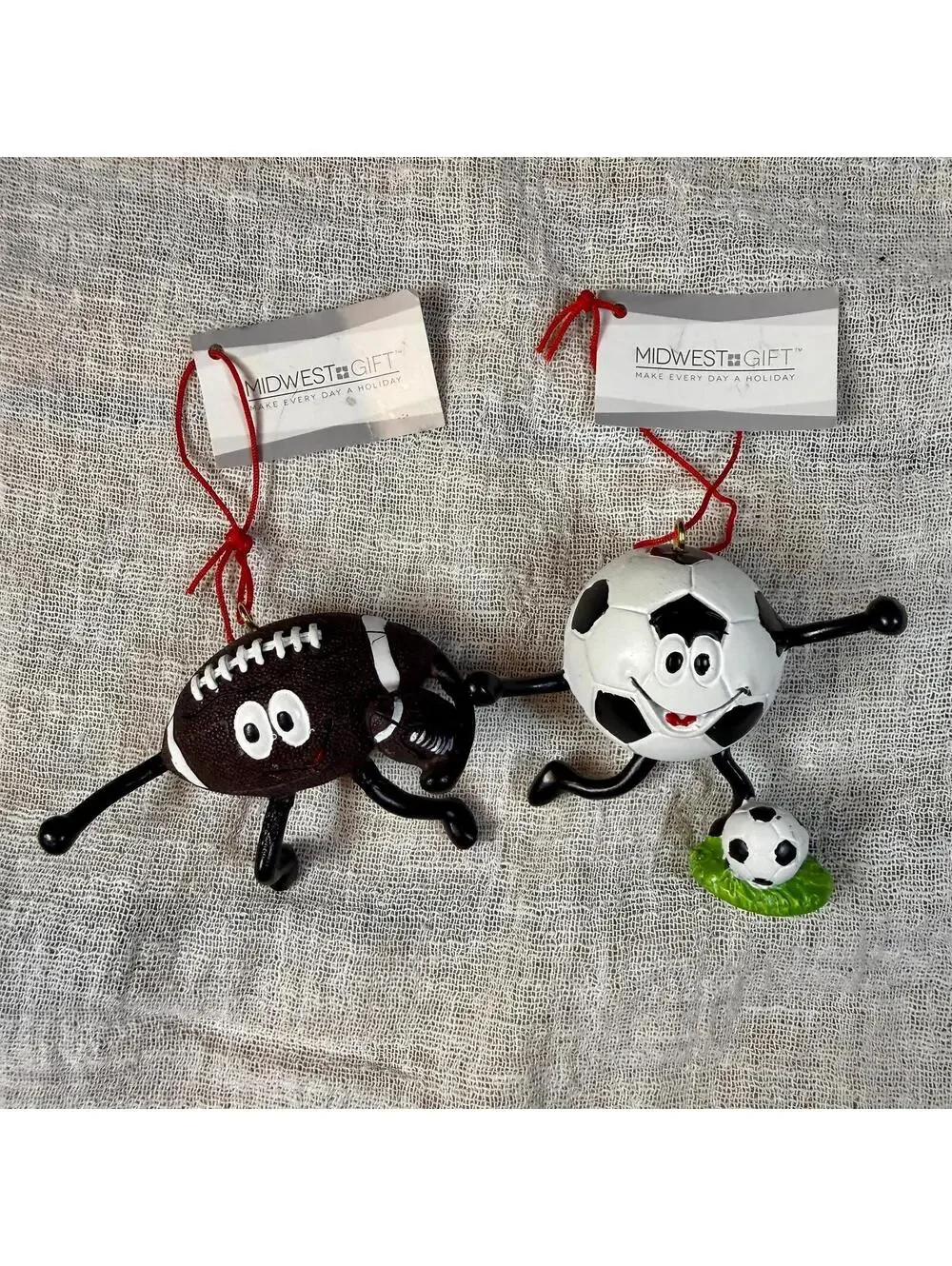 Sports Ornaments by Midwest/Ganz - Your Choice of Football or Soccer